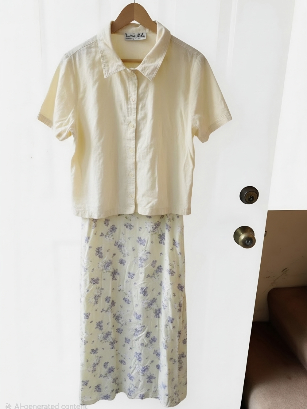 Victoria Holley Pale Yellow Floral 2-piece Maxi Dress Jacket Set - 16